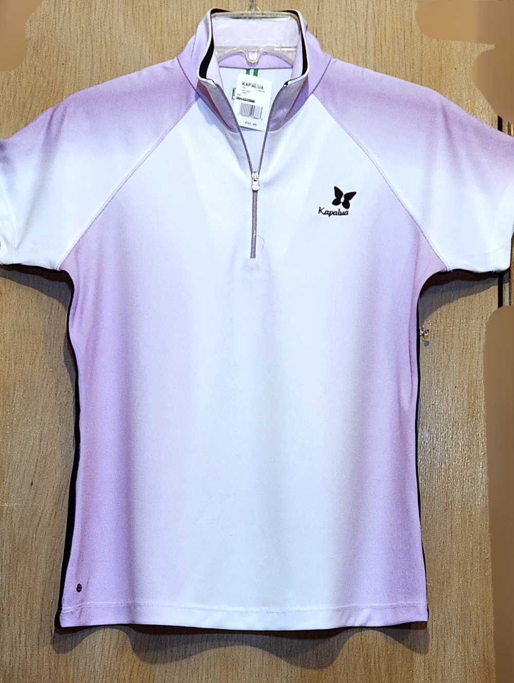 NWT Tail Tech Performance 1/4 Zip Polo Kapalua Womens XS Golf Shirt Lavender